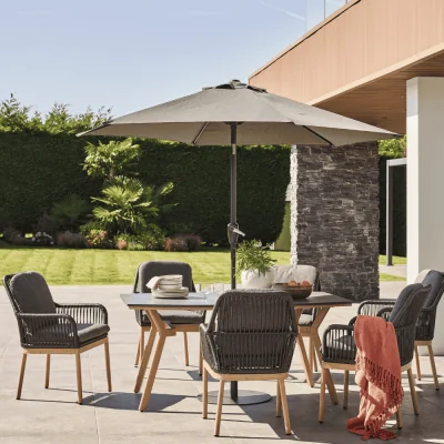 Atkin & Thyme Zara 6 Seat Oval Dining Set