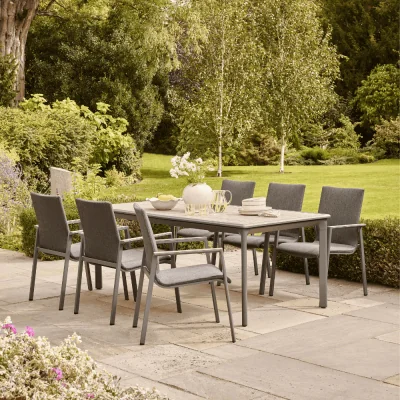 Atkin & Thyme Savannah 6 Seat Dining Set - Birch