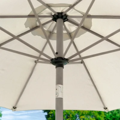 Atkin & Thyme Lauren 4 Seat Dining Set with Parasol 