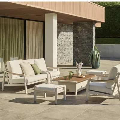 Atkin & Thyme Leena Lounge Dining Set with Adjustable Table