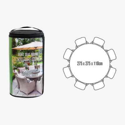 Atkin & Thyme Deluxe Cover - 8 Seat Round Dining Set