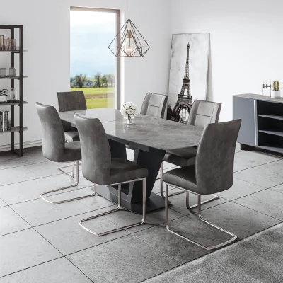 Arighi Bianchi Cordova Contour Dining Chair, Dark Grey