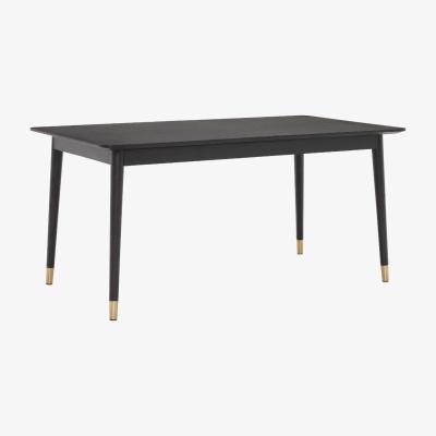 Barker and Stonehouse Cannelle Dining Table, Black Ash with Black and Gold Leg