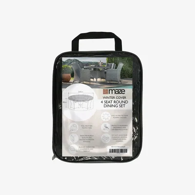 Barker and Stonehouse Outdoor Cover for 4 Seat Round Dining Set | Barker & Stonehouse