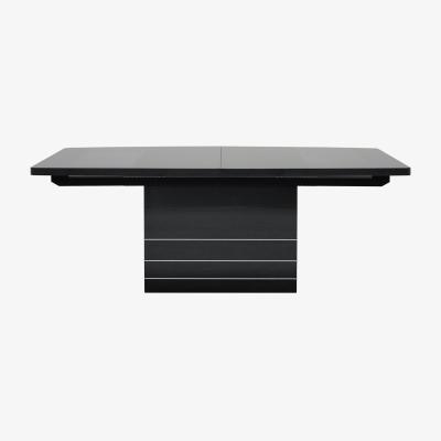 Barker and Stonehouse Versilia Extending Dining Table, Grey Koto High Gloss Finish