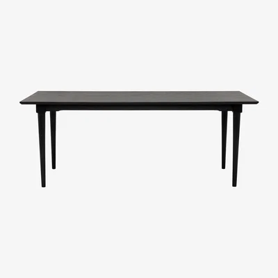Barker and Stonehouse Black Oak Dining Table - W160 x D90 x H76cm - Barker &amp; Stonehouse