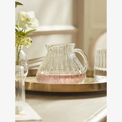 Cox and Cox Fluted Glass Jug