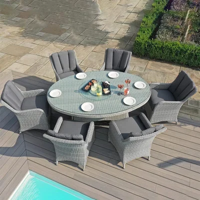 Cuckooland Maze Rattan Ascot Oval Dining Set