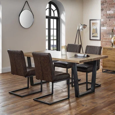 Cuckooland Julian Bowen Brooklyn Dining Set with Brooklyn Chairs - 4 Chairs