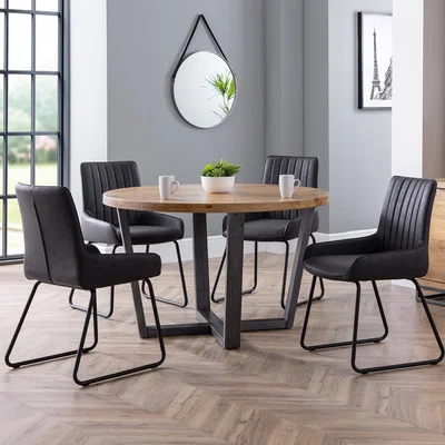 Cuckooland Julian Bowen Brooklyn Round Dining Set with Soho Chairs