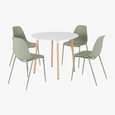 Dunelm Lindon Dining Set Green
