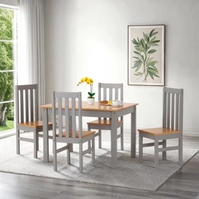 Dunelm Ludlow Dining Table with 4 Dining Chairs