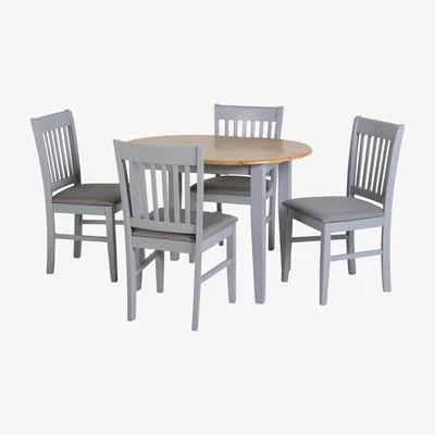 Dunelm Oxford Extending Dining Set Grey