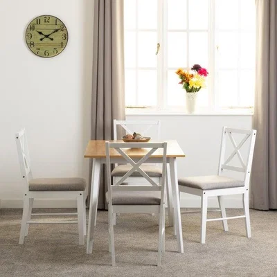 Dunelm Balfour 4-6 Seater Dining Table with 4 Dining Chairs