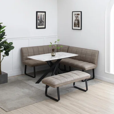 Dunelm Indus Valley Aura Corner Bench Set