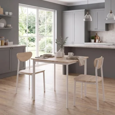 Dunelm Riley Dining Table with 2 Dining Chairs