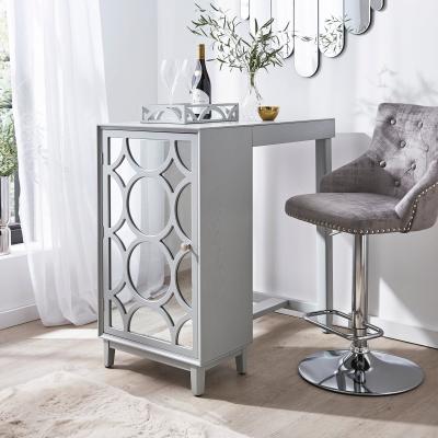 Dunelm Delphi Bar Table with Selena Bar Stool Selena Mink