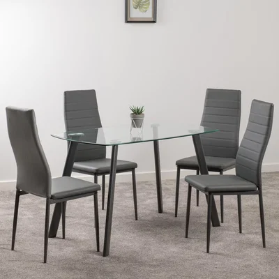 Dunelm Abbey Dining Set Grey
