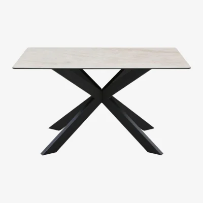 Dunelm Indus Valley Athena Ceramic Dining Table With 6 Aura Chairs
