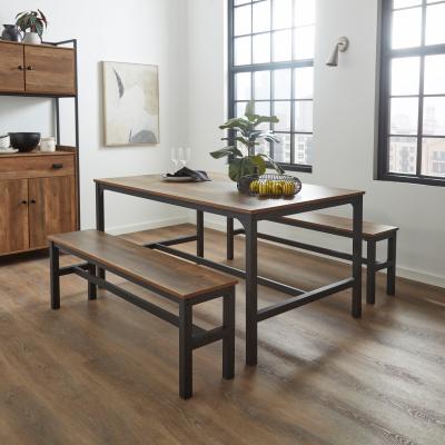 Dunelm Fulton 6 Seater Dining Bench Set Pine