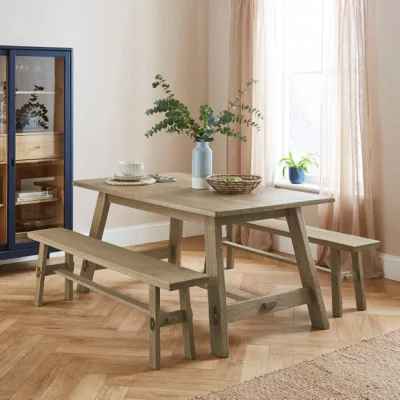 Dunelm Enola Dining Table & Benches
