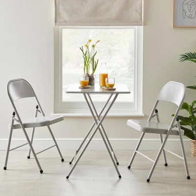 Dunelm Chase Dining Set Grey