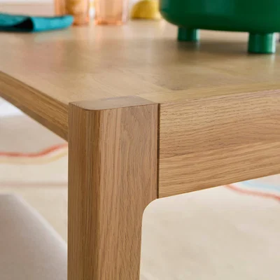 Dunelm Elements Holmes Dining Table with 6 Aylesford Chairs Oak