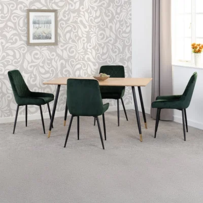 Dunelm Hamilton & Avery 4 Seater Dining Table with 4 Dining Chairs