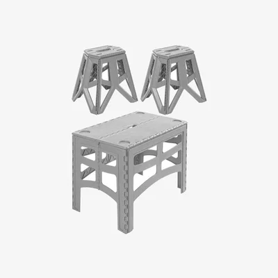 Dunelm Timo Large Foldable Dining Table with 2 Chairs