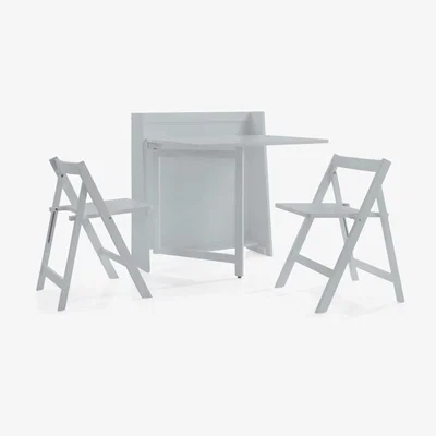 Dunelm Helsinki Compact Dining Table and 2 Chairs Grey
