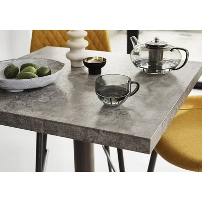 Furniture Village Moon Bar Table and 4 Bar Stools with Arms