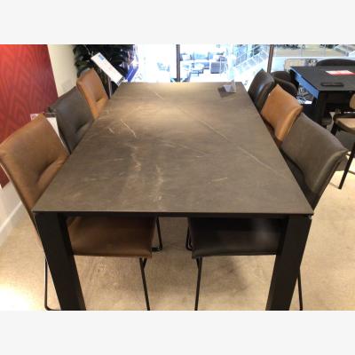 Furniture Village Connubia by Calligaris - Gate extending dining table with 6 chairs