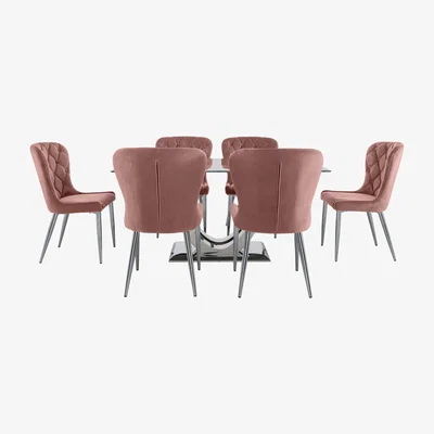 Furniture Village Donnie Dining Table and 6 Chairs