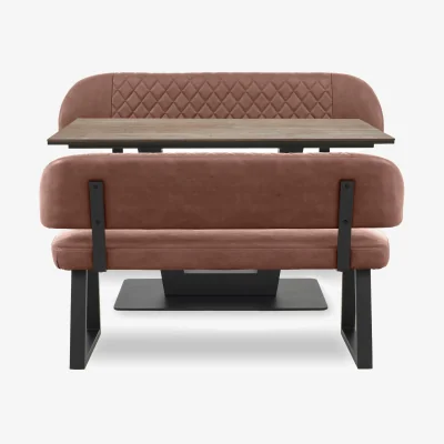 Furniture Village Venus Dining Table and 2 High Back Benches