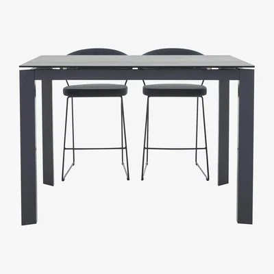 Furniture Village Calligaris - New Baron Bar Table and 2 Bar Stools Set