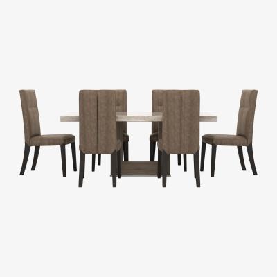 Furniture Village Stone International - Valentina Dining Table with 6 Dining Chairs