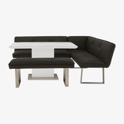 Furniture Village Central Park Dining Table, Right Hand Facing Corner Bench and Standard Bench Set