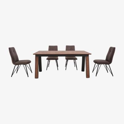 Furniture Village Habufa - Austin Extending Dining Table and 4 Chairs - 230-cm - Brown