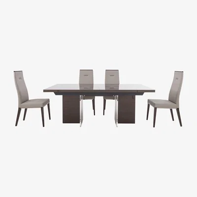 Furniture Village ALF - Corrado Extending Dining Table and 4 Dining Chairs - 210-cm