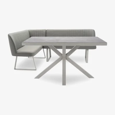 Furniture Village Fumo Dining Table and Left Hand Corner Bench