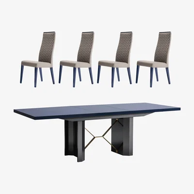Furniture Village ALF - Oceanum Extending Dining Table and 4 Chairs - 250-cm
