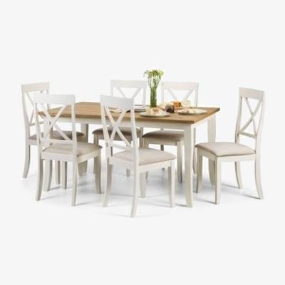 Furniture123 Julian Bowen Davenport Dining Set with 6 Davenport Chairs