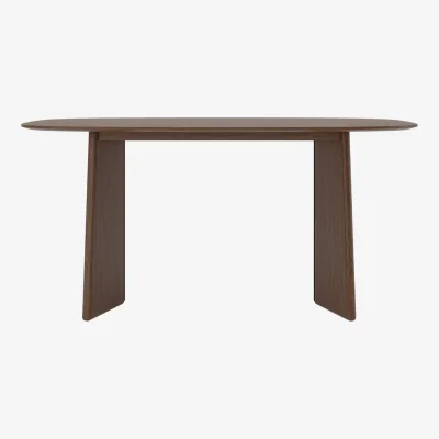 Furniture123 Walnut Dining Table Set with 4 Olive Green Velvet Curved Back Dining Chairs - Seats 4 - Rivo