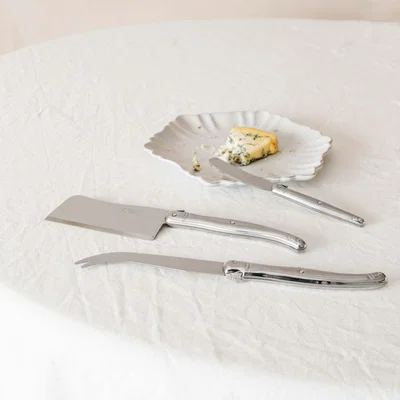 Graham & Green Laguiole Steel Cheese Set