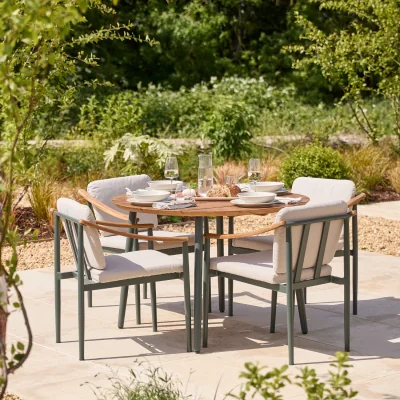 Gardenesque Hampstead Metal | Round Dining Set