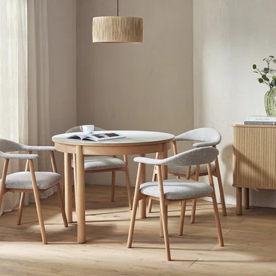 Habitat Habitat Lex Oak Dining Table & 4 Natural Chairs