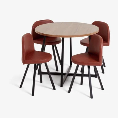 Habitat Habitat Nomad Oak Effect Dining Table & 4 Chairs