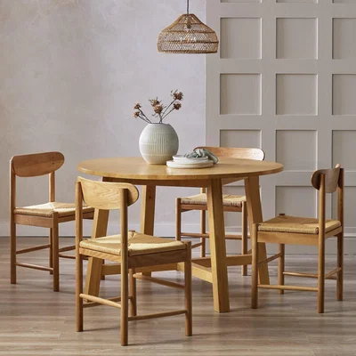 Habitat Habitat Trieste Oak Dining Table And 4 Oak Chairs