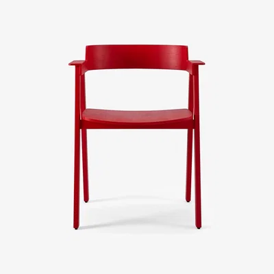 Heal's Gazzda Flip Dining Chair Oak Red