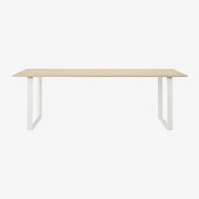 Heal's Muuto 70/70 Table 225 x 90cm in Oak with White Legs
